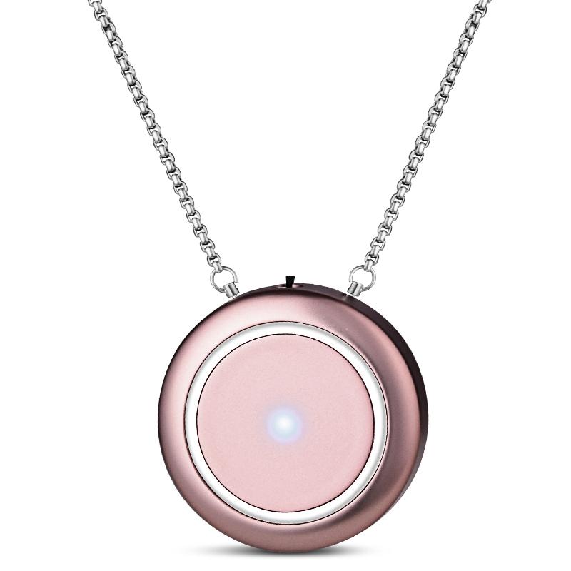 

Fashion Crystal Necklace Air Freshener to Remove Smoke Protection Equipment Mini Personal Air Purifier