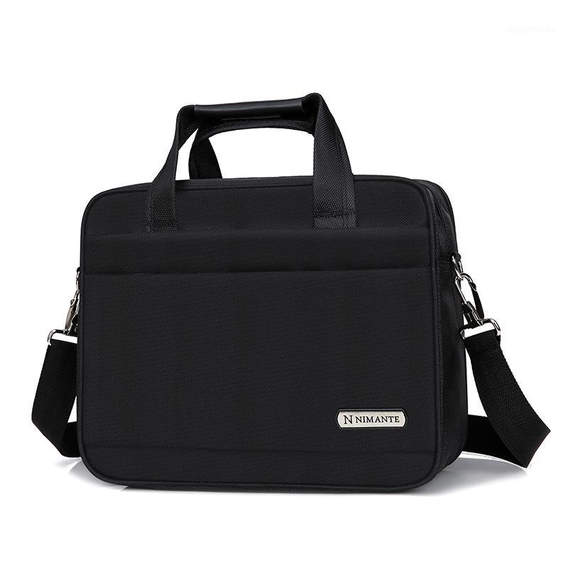 

Business briefcase Laptop bag Oxford cloth Multi-function waterproof handbags Business Portfolios Man Shoulder Travel Bags1, Black