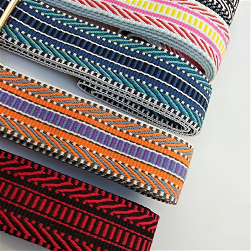 High Quality Colored Belt Bags Accessories For Women Rainbow Adjustable Shoulder Hanger Straps Decorative