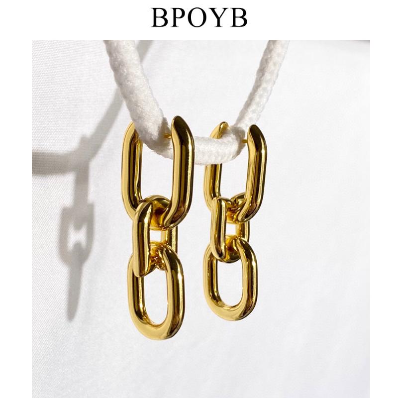 

BPOYB 2021 Trend Unusual Long Earrings For Women Fashion Jewelry Luxury Gold Color Girls Decorations Christmas New Year Gift