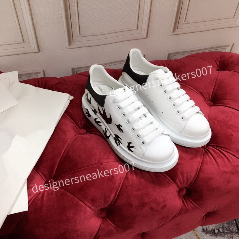 

top Leather Lace Up Platform Oversized Sole Sneakers White Black Casual hc191002, 07