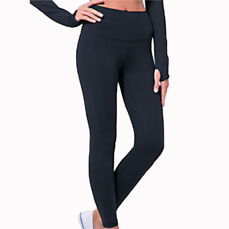 

Nude yoga pants women's high waist hips running tight elastic feet sports fitness pants, Black