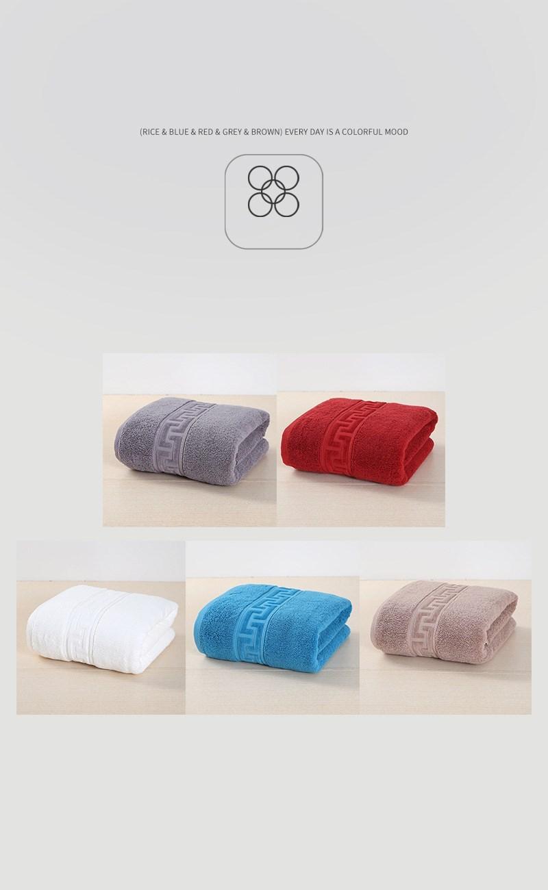 

High-end new household bath pure cotton bath towel 80*160 plus, 750g thick adult towel gift, Gray