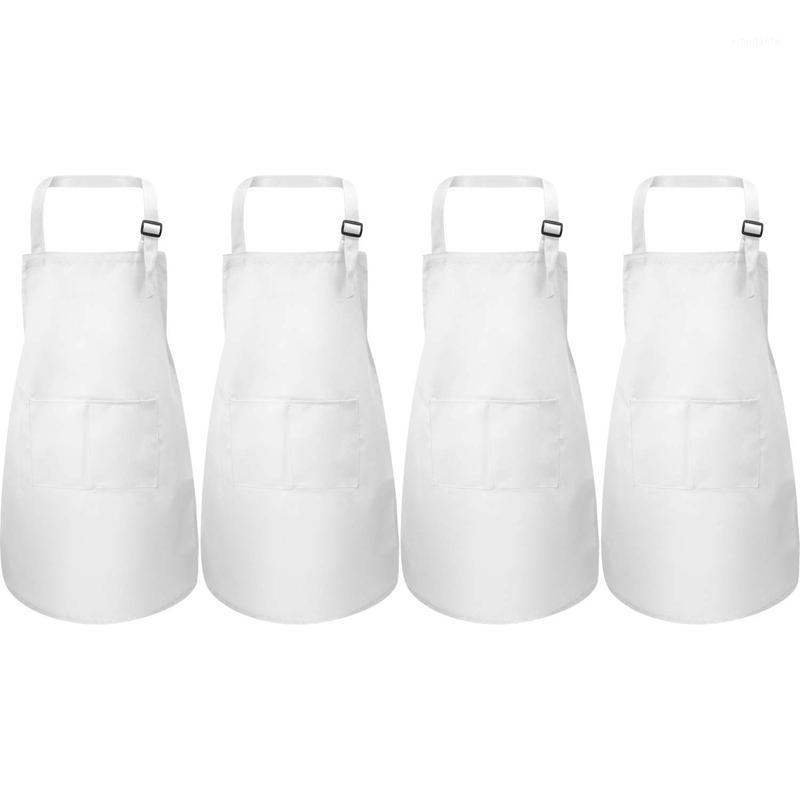 

4-Pack Apron with Pocket Adjustable Chef Apron for Cooking Paint, Kitchen Cooking Baking Clothing1
