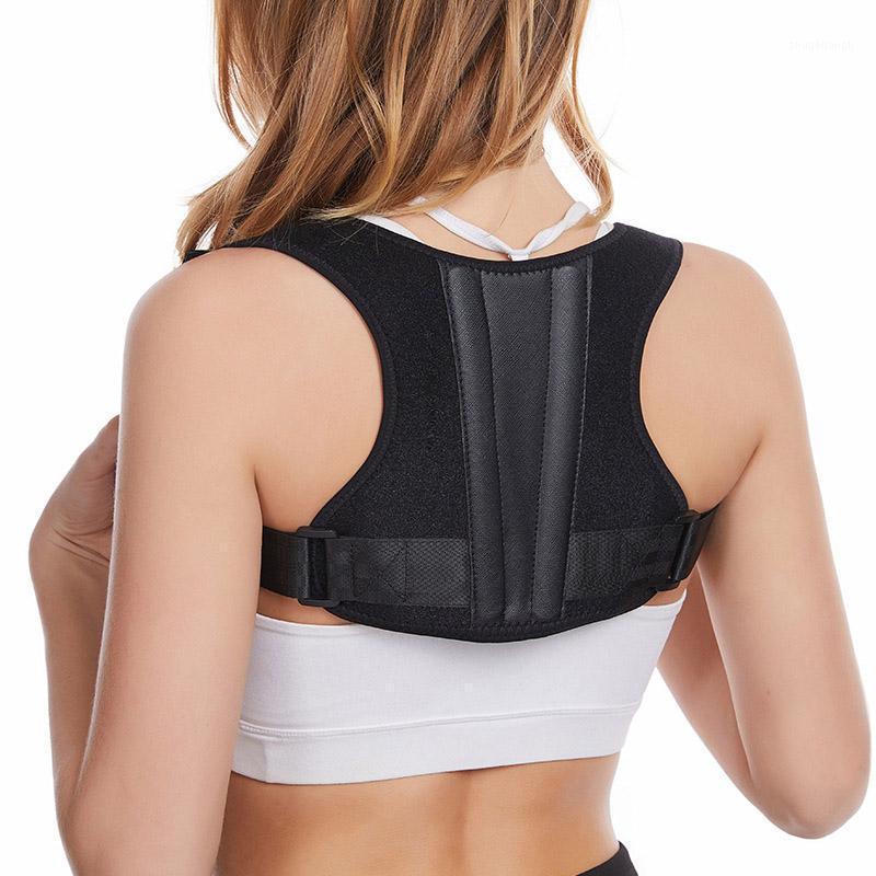 

Back Support Belt Adjustable Posture Corrector For Have Bad Seating Habits People Back Brace Strap Lumbar Shoulder Support Belt1, Black