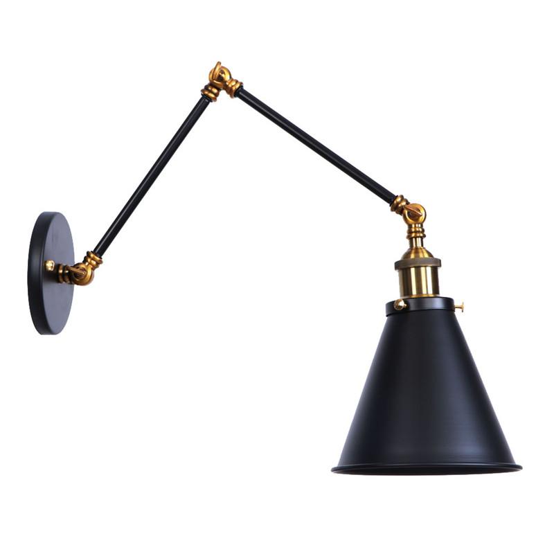 

Industrial Vintage Rocker Lamp LED Wall Light Fixtures Iron Long Arm Adjust Edison Wall Sconces Loft Decor Lamps Lamara Pared