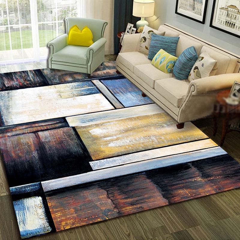 

Modern Abstract Pattern Carpet Geometric Printed Soft Carpets For Living Room Tapis Anti-slip Rug Floor Mat Home Decor, Style15