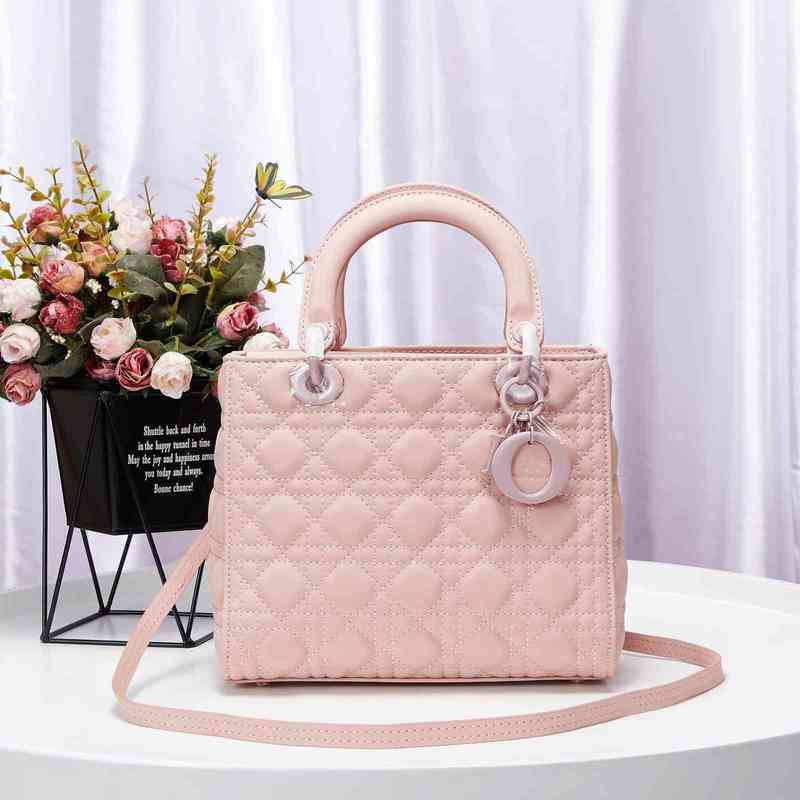 

So good bags Shoulder Bag Lady-d Leather 2way Black Bags Tricolor Tote Size:24/20/10cm Hand Luxury Purse Designer Bpbvd yyy