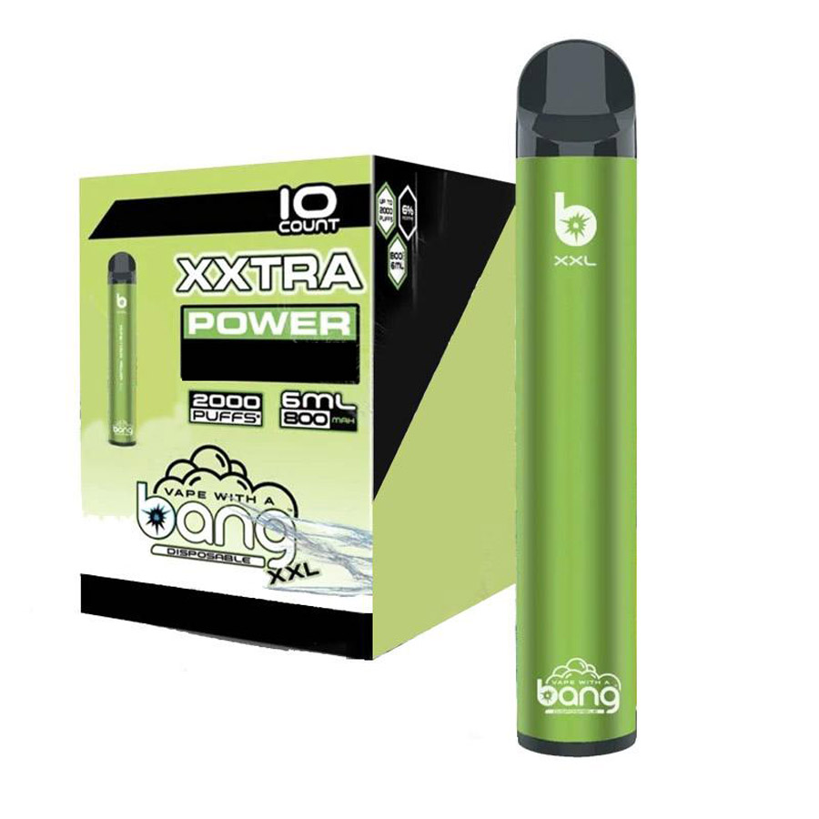 

Bang XXL Disposable Device 800mAh Battery Pre-filled 6ml Pod 2000 Puffs Bang XXtra Kits Vape Empty Pen VS Bar Flow XTRA Plus XL Extra DHL