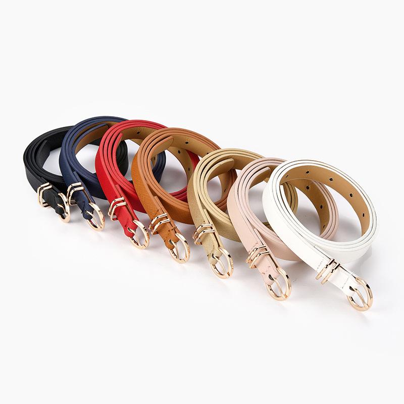 

Thin Leather Female Belt Strap Women Belts Ladies Dress Belt Girls Pants Jean Waist Ceinture Femme, White