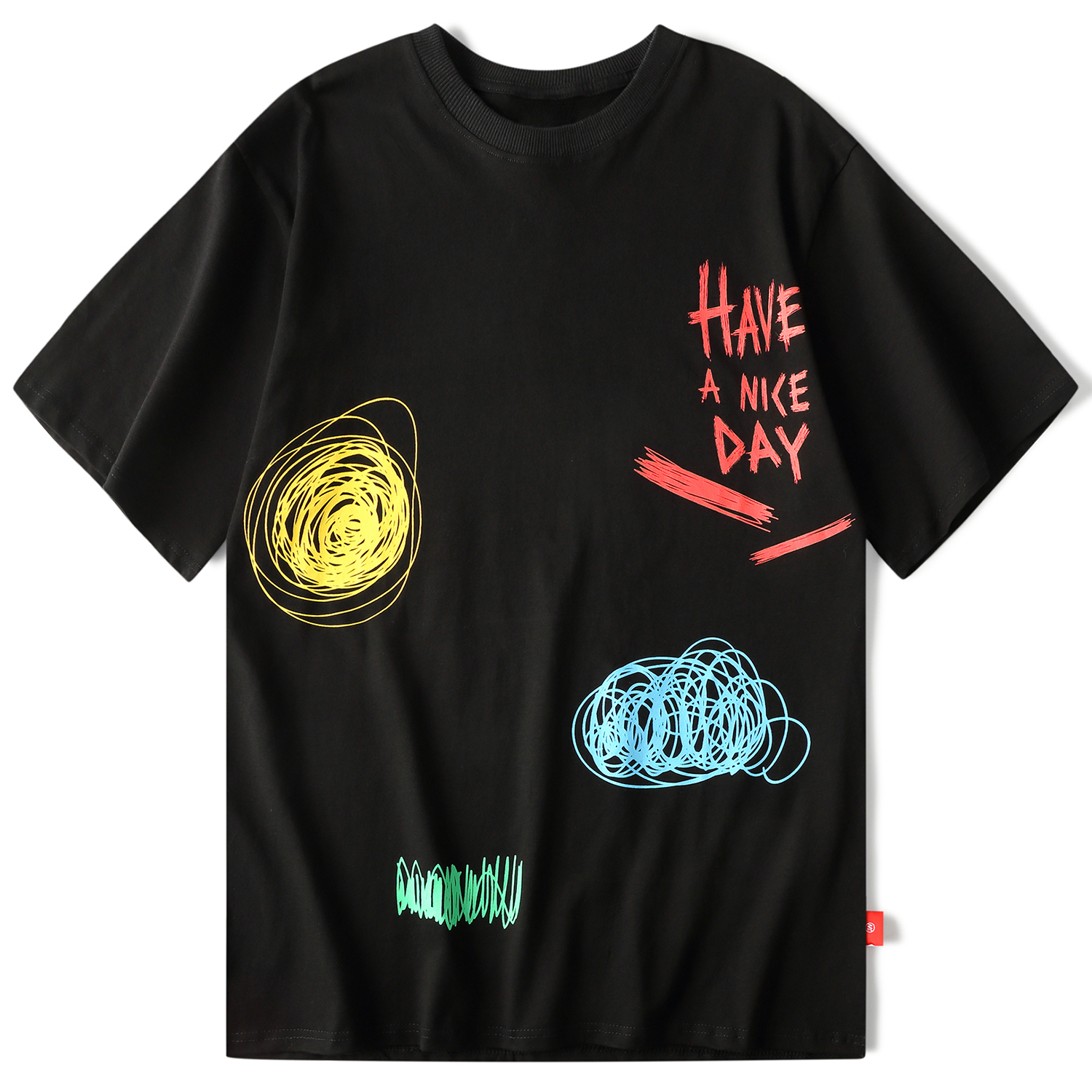 

2021 New Aden Cotton Casual T-shirt Men's Cartoon Cat Print Summer Harajuku Short Sleeve Hip Hop Top Famous Street Tyrannosaurus Rex Ygbh, White