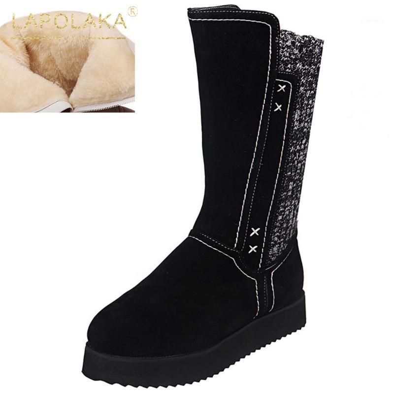 

Lapolaka Hot Sale 2020 Comfy Zipper Shoes Women Boots Platform Concise INS Wholesale Popular Fashion Ladies Boots Woman1, Beige
