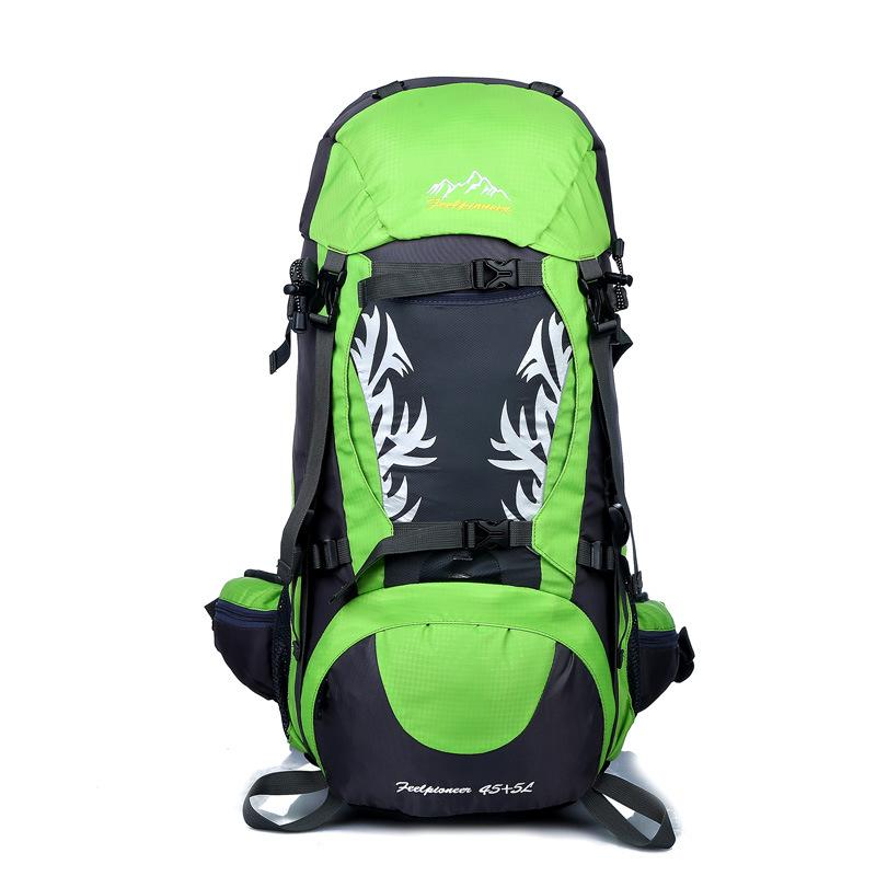 

50L Climbing Rucksack Sport Bag Outdoor Backpack Waterproof Mountaineering Hiking Backpacks Camping waterproof Bag, Green