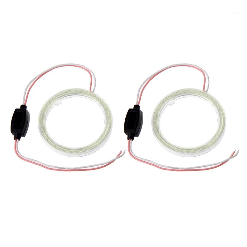 

2 Pcs 60mm DC 12V COB Angel Eyes Halo Car LED Ring Light Headlight DRL Ice Blue1