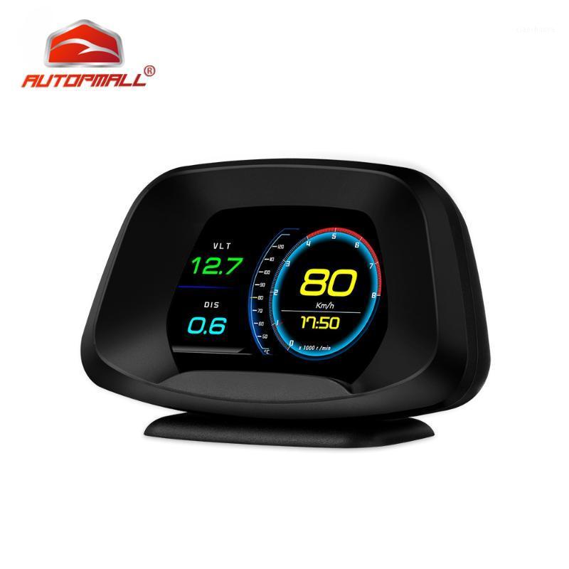 

Car Heads Up Display Car Windshield OBD2 Clean DTCS Engine Fault Oversped Alarm Multiple Digital Display GPS Speedometer P191