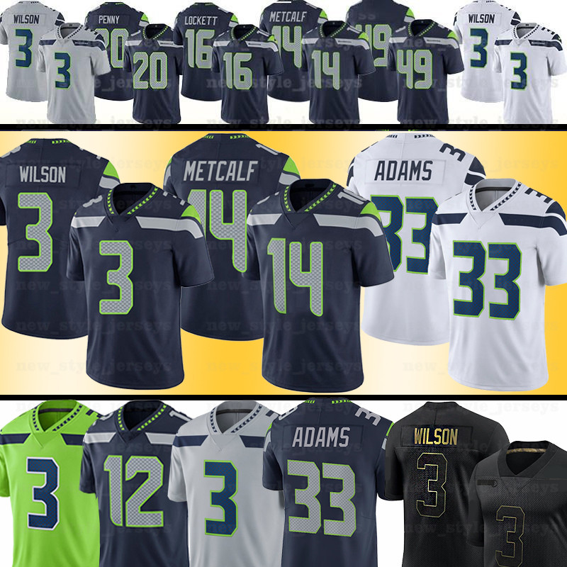 

3 Russell Wilson 33 Jamal Adams Men Jersey 14 DK Metcalf 54 Bobby Wagner Tyler Lockett 49 Shaquem Griffin 31 Kam Chancellor Rashaad Penny, Men(hai ying)