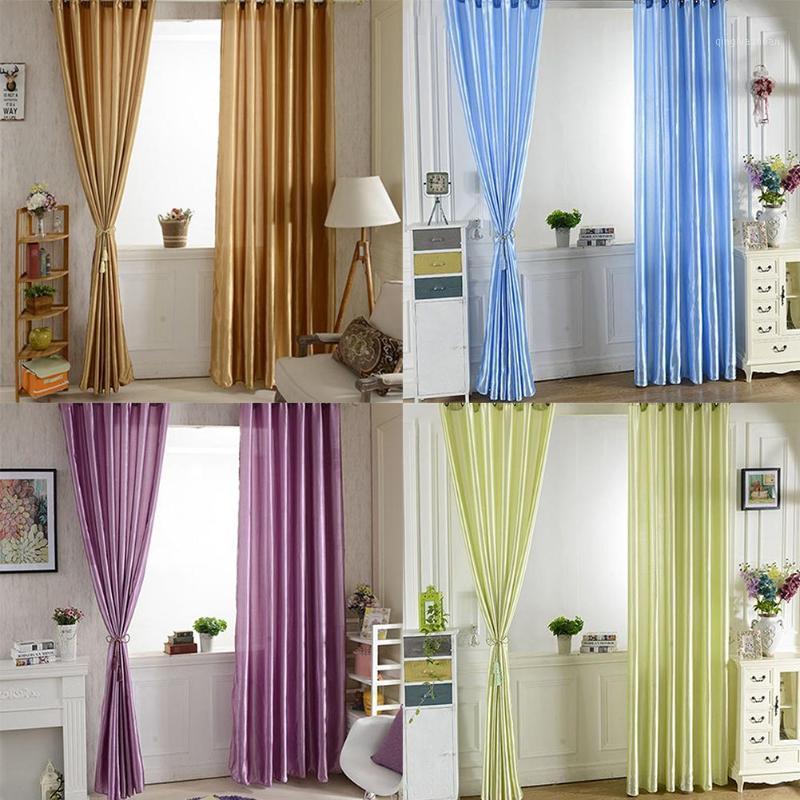 

Solid Window Door Room Panel Shade Curtain Drape Blind Valance Home Decor Valances Solid Color Room Decor Rod Through Curtain1, White