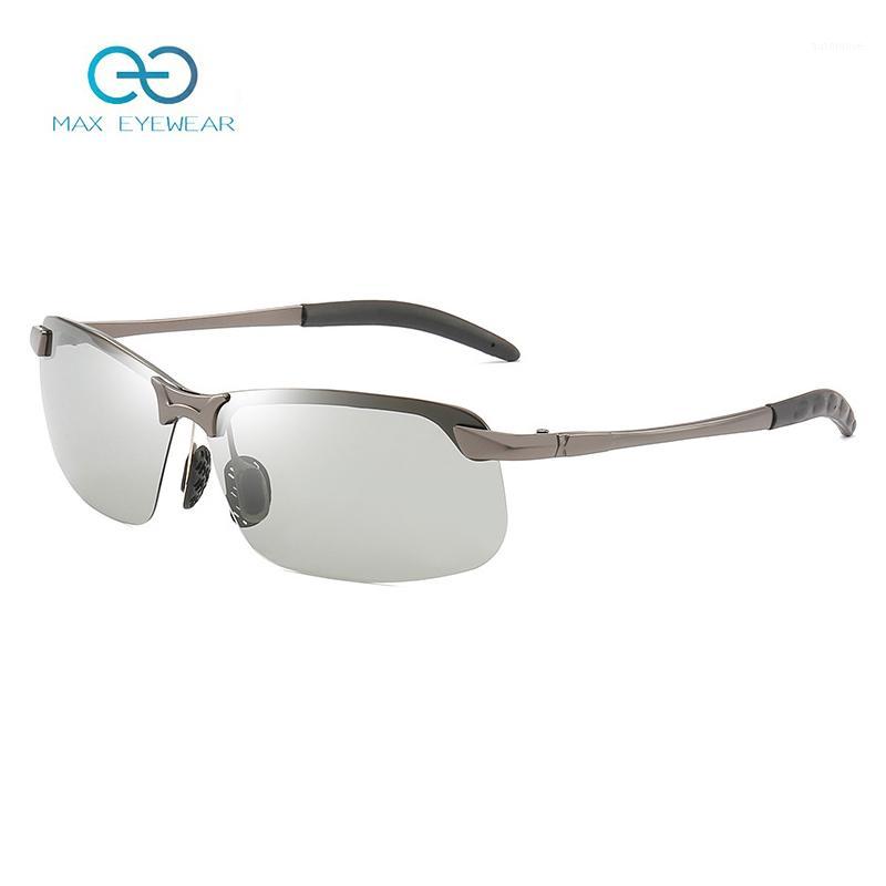 

Chameleon Photochromic Sunglasses Men Women Polarized Driving Fishing PC Frame Sunglasses Day Night Vision UV4001