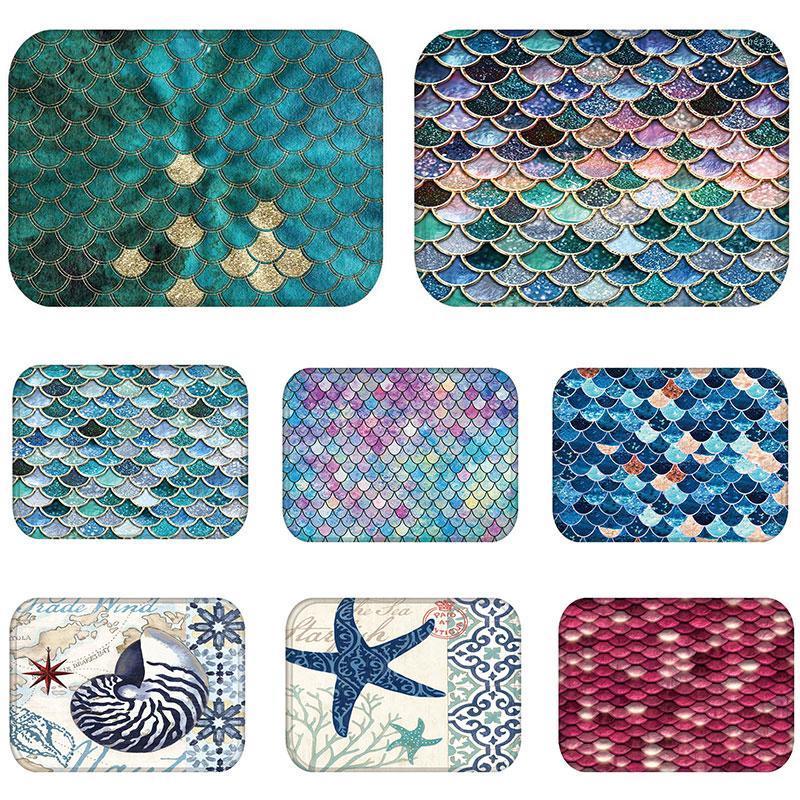 

Mat for Kitchen Bathroom Floor Mordern Scale Style Reusable Washable Rug Dustproof Anti-Slip Home Carpet Mats in Hallway1