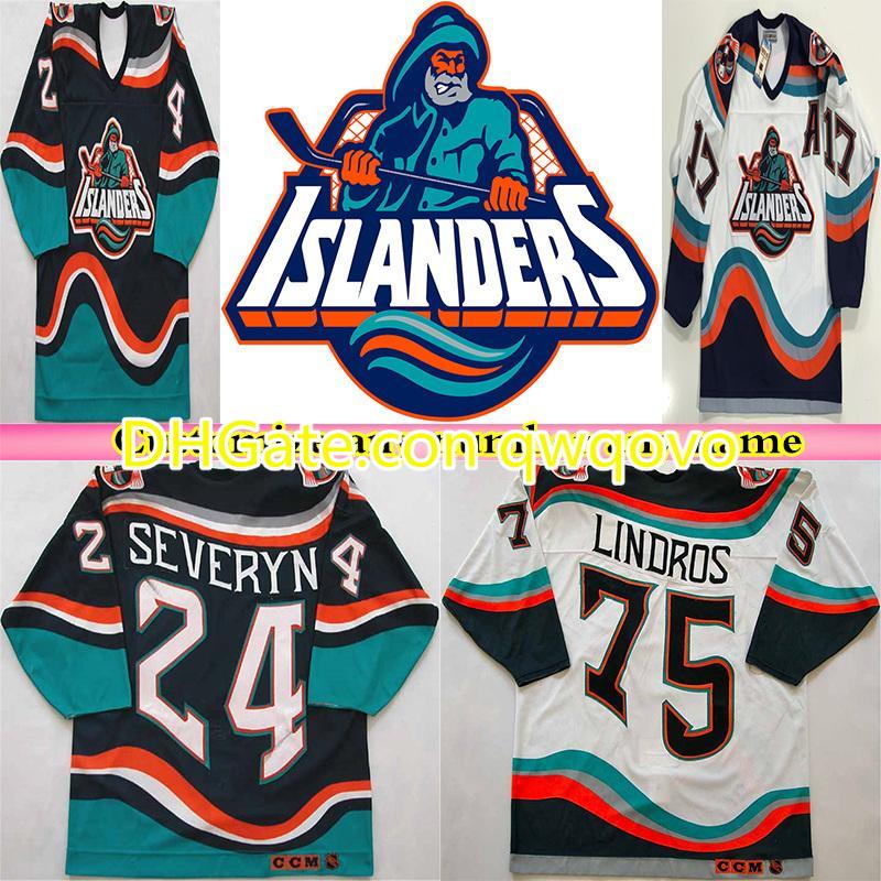 

1995 Retro New York Islanders Fisherman CCM Jersey Hockey Wendel Clark Brett Lindros Zdeno Chara Bertuzzi Navy Blue White Alternate Stitched, White fishermen