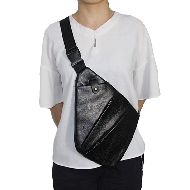 

Tactical Gun Bag Pistol Leather Concealed Storage Holster Chest Bag Pouch Outdoor Hunting Hiking Anti-theft Shoulder, Black