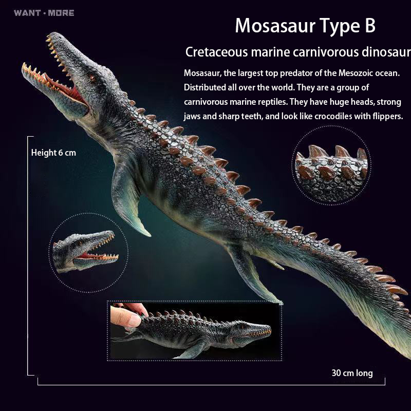 

2021 Cartoon Dinosaur Model Cretaceous Marine Carnivorous Dinosaur Simulation Model Boy Toy
