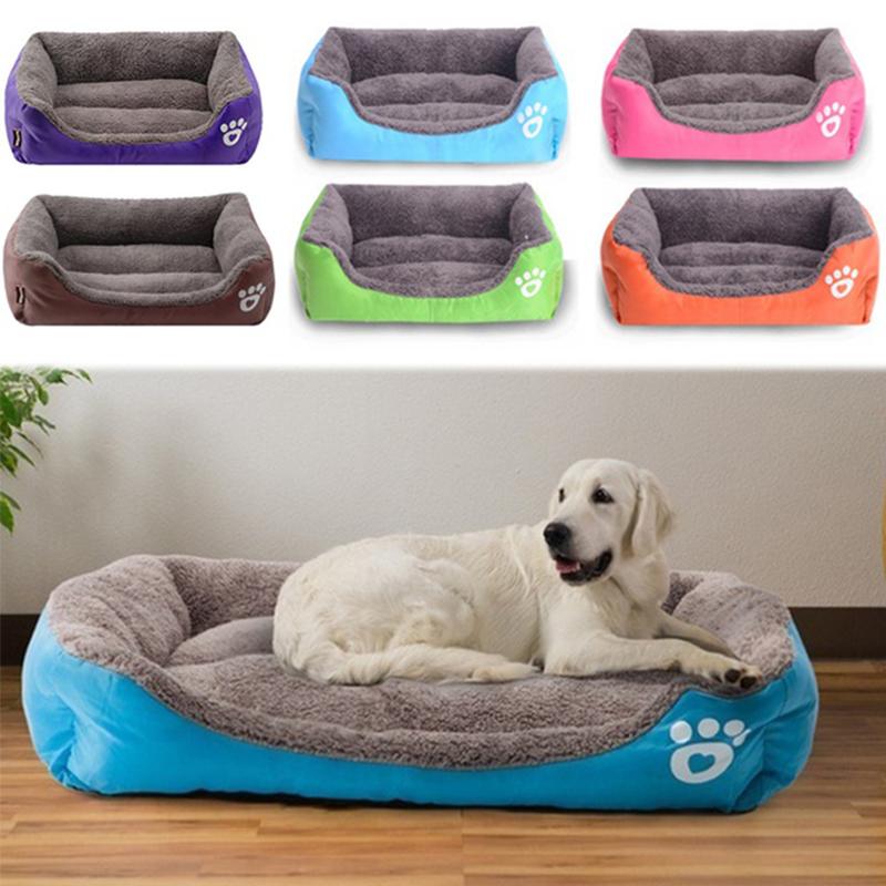 

Lamb Cashmere Pet Cat Dog Bed Kennel Puppy Mat Winter Warm Soft Dog Sofa Cushion Mat Pet House Kittens Puppy Cat Litter, Blue