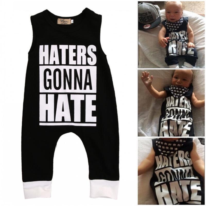 

Pudcoco Fast Shipping New Casual Toddler Kids Baby Boys Clothing Summer Fashion Cotton Letter Sleeveless Romper1, As pic