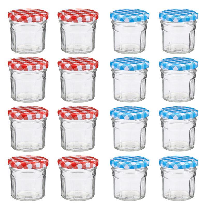 

12pcs 50/100ML Glass Jam Jars Honey Bottles Storage Jars Pickles Sealed Containers With Lids Candies Coffee Storage Tan