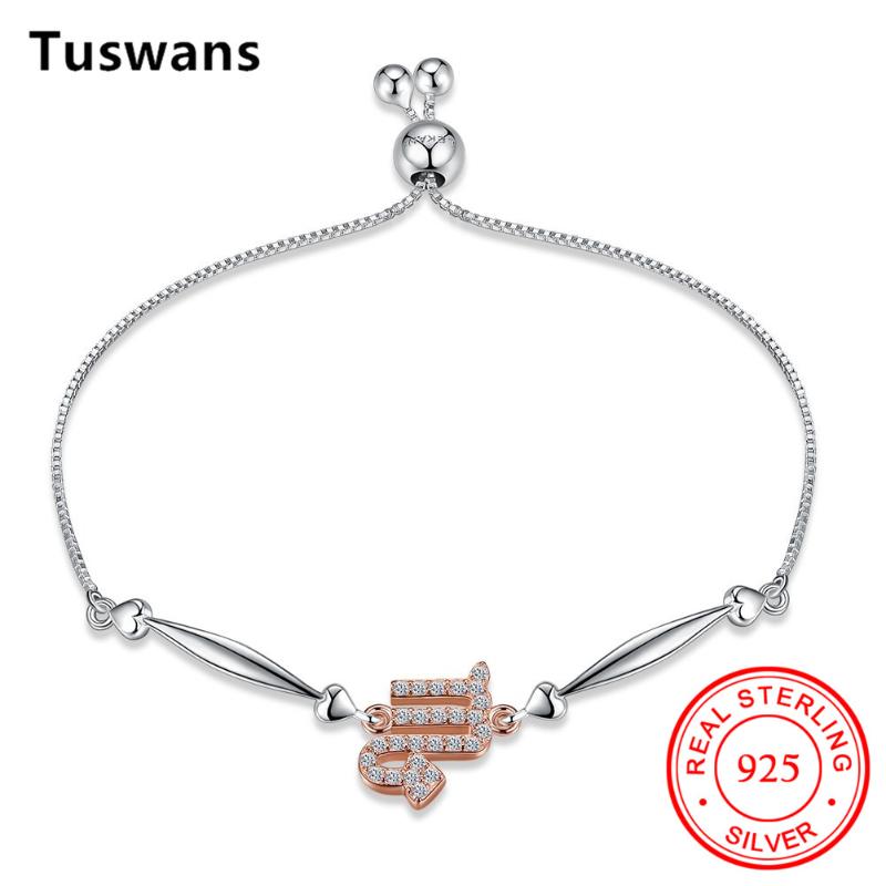 

Fine 100% Real 925 Sterling Silver Charm Women Bracelet Scorpio 12 Constellation Horoscope Hot Selling Christmas Gifts