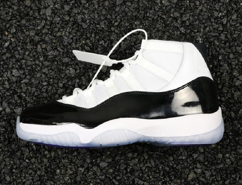 

Top Quality 11s Concord 45 Man Basketball Designer Shoes Luxury XI Fashion Sport Trainers With Real Carbon Fiber, White black concord
