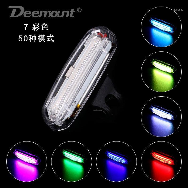 

USB Battery Charging MTB Bicycle Lamp Accessories Red White Blue Pink Led Bike 7 Colors Tail Rear Cycle Warning Safety Light1