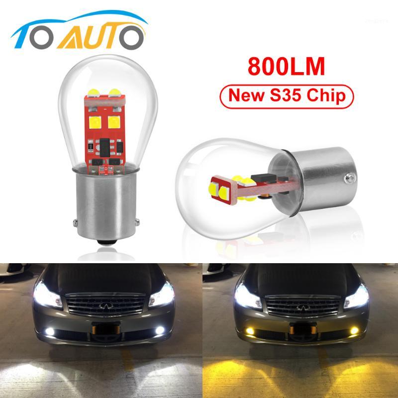 

2pcs P21W BA15S 1156 1157 BAY15D P21/5W LED 1157 BA15D Led 6SMD S35 800LM Car Tail Brake Light Bulb 12V Auto Parking Lamp1, As pic