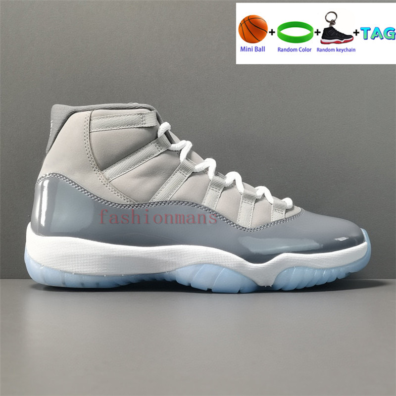 

Newest Cool grey 11 11s mens basketball Shoes 25th Anniversary low legend University blue white bred cap and gown men women sneakersKH45, 21 40-47 cool grey