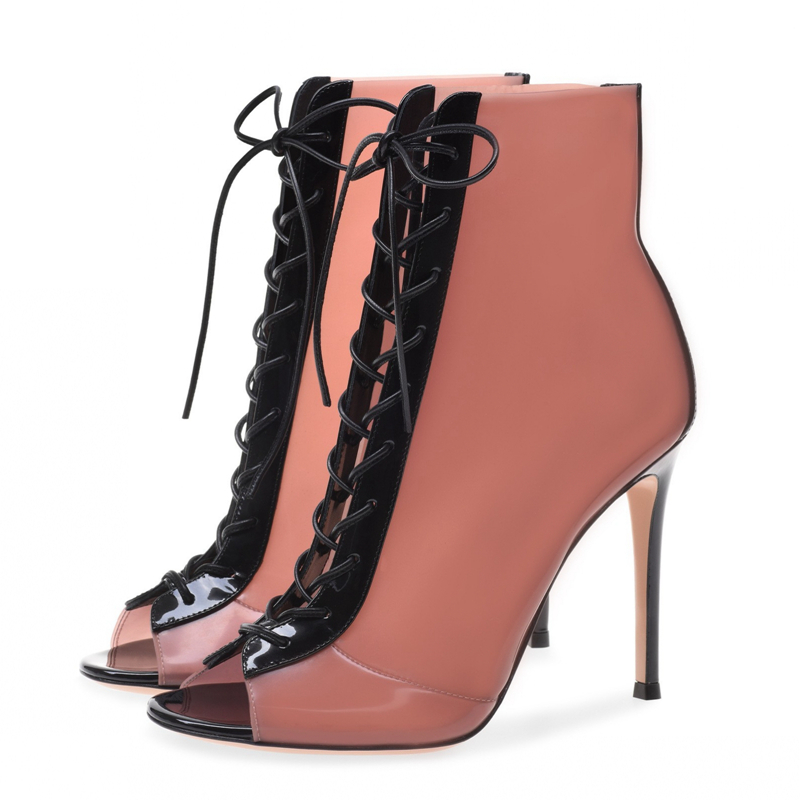 

shoes Women's Tornozelo For Women High Leaping Stilettos Peep Toe Wedding Red Ladies New Rendezvous Boots TL-A0192 XVC4