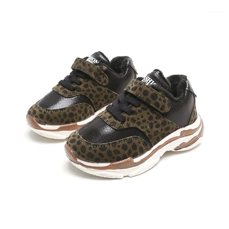 Toddler Children Kids Baby Girls Boys Leopard Winter Warm Short Boots Shoes AU 