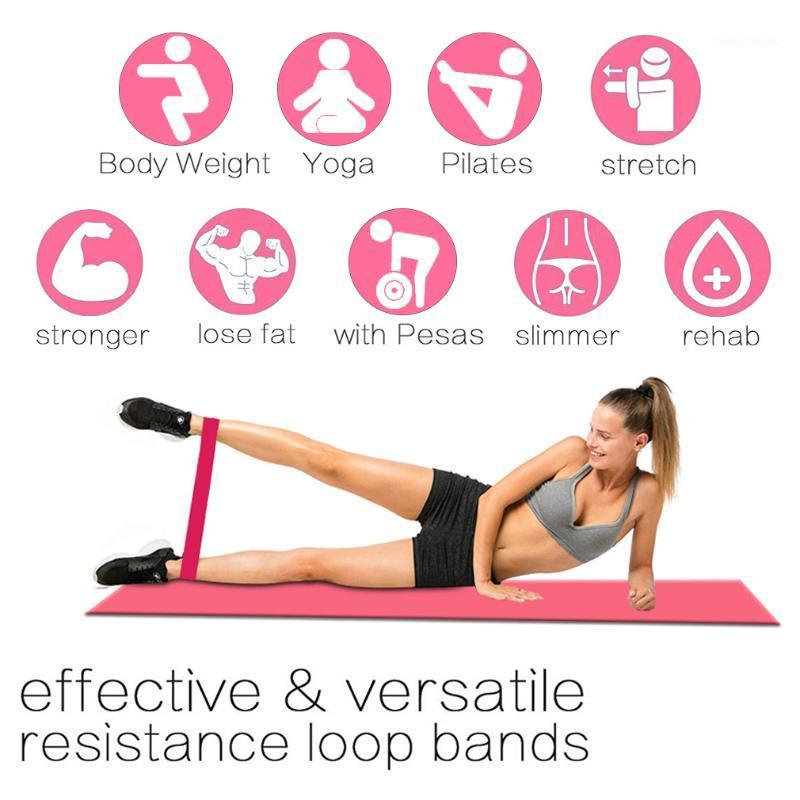 

5Pcs Yoga Resistance Rubber Bands Indoor Outdoor Fitness Equipment 0.35-1.1mm Pilates Sport Training Workout Elastic Band Unisex1