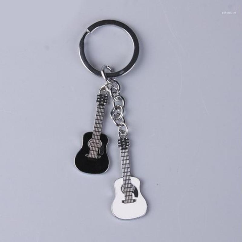 

New Hot Cute Classic Unisex Metal Guitar key chain ring keychain Novelty Creati1