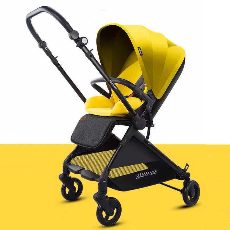 

Children's High Landscape Stroller Baby Stroller Two-way Lightweight Folding, Sitting and Lying Baby Umbrella Hot Mum Car