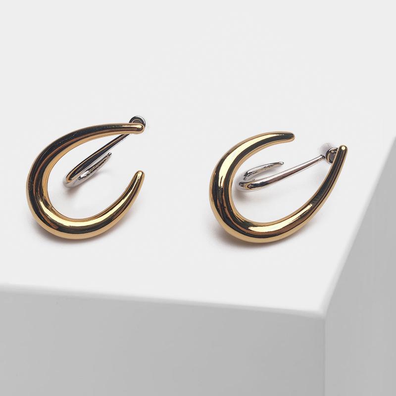 

Amorita boutique Stylish simple drip hook mixed drop earrings1