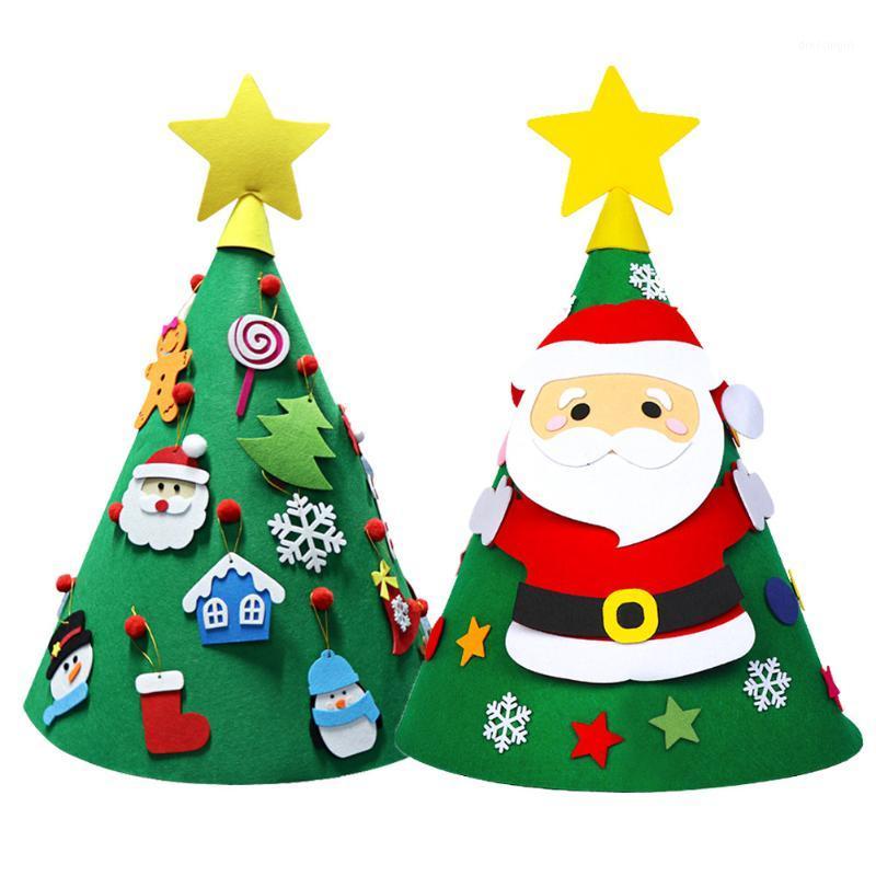

Artificial Christmas Tree Mini DIY Felt Christmas Tree New Year Gift Toldder Kids Merry Party School Educational Toys1