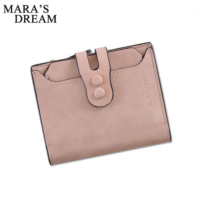 

Mara's Dream 2018 Elegant Women Leather Wallet Fashion Lady Portable Multifunction Short Solid Color Change Purse Hot Female Bag1