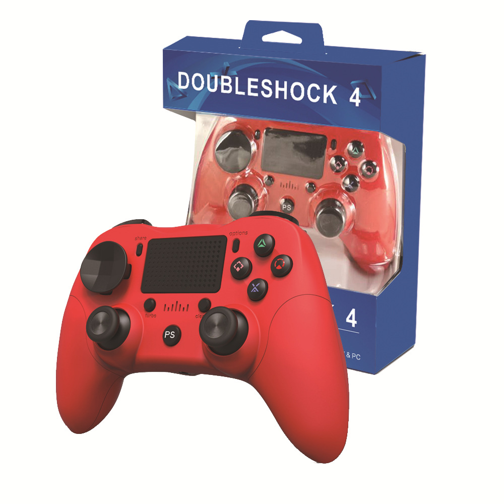 

Built in speaker rechargeable wireless V4.0 bluetooth Game controller joysticks for PS4 android pc dual shock click function