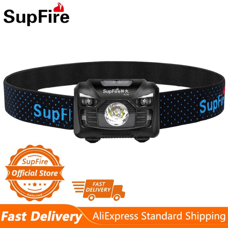 

Supfire HL06 LED Headlamp USB Rechargeable Outdoor Sports Climbing Convenient Searchlight Fishing Camping Headlight Torch