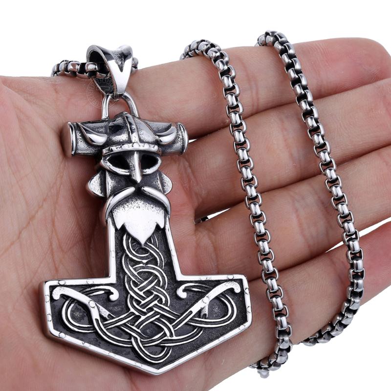 

Mens 316L Stainless Steel Pendant Necklace Silver Color Pendant Link Chain Jewelry Gifts LHP463