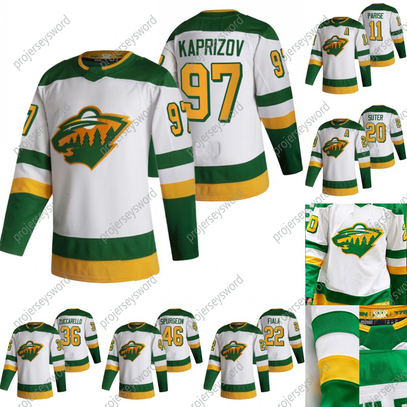 

Minnesota Wild Kevin Fiala 2020-21 Reverse Retro Hockey Jersey Kirill kaprizov Mikko Koivu Zach Parise Jason Zucker Ryan Suter Devan Dubnyk, Youth allstar gray s-xl
