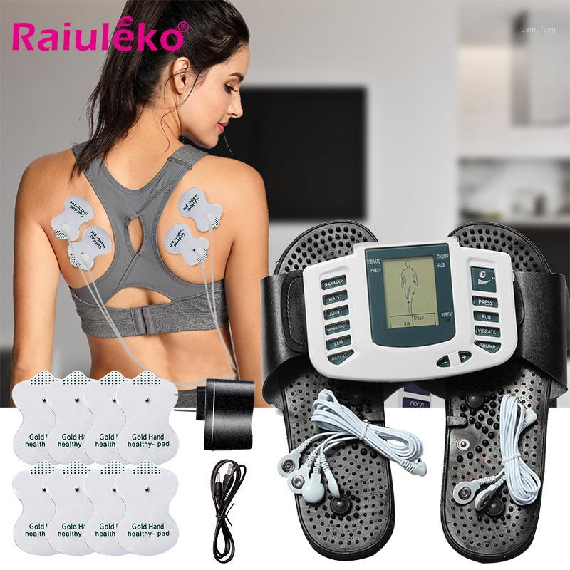 

8 models Electric herald Tens Acupuncture Body Massage Digital Therapy Machine For Back Neck Foot Leg Care Foot Massager1