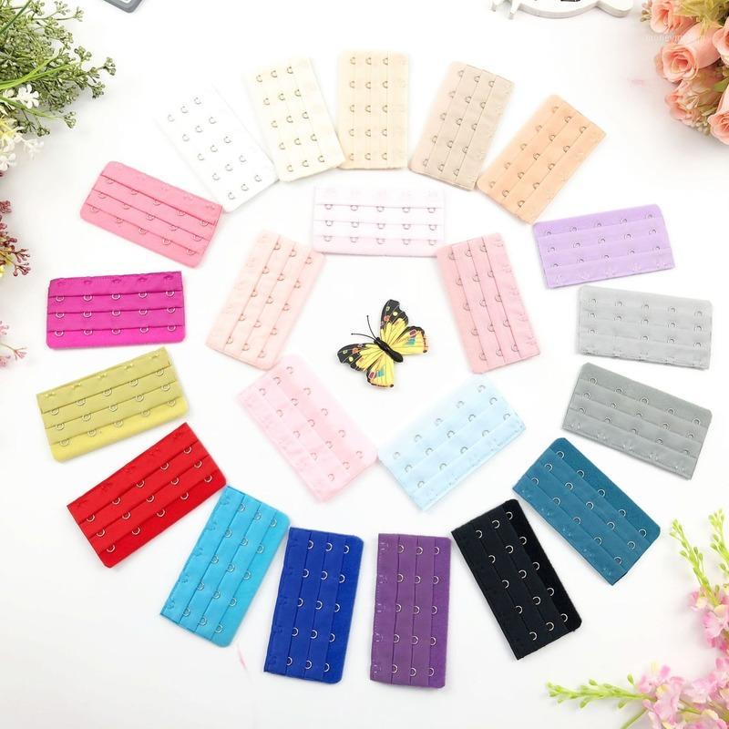

3pcs/set Bra Extenders 5 Hooks 3 Rows Lingerie Tape Bra Extension Woman Underwear Buckle Accessories1, Blue