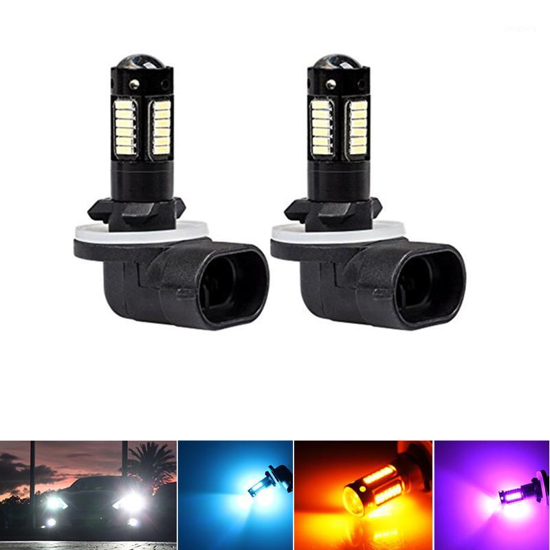 

2pcs High Power H27 881/H27 880 LED Replacement Bulbs Car Fog Lights Daytime Running Lights DRL Lamps 12V White yellow Ice Blue1