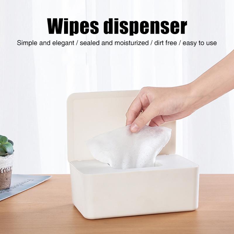 

Countertop Holder Bathroom Dorm With Lid Modern Tissues Box Living Room Storage Case Wipes Dispenser Dustproof Moisture-Keeping